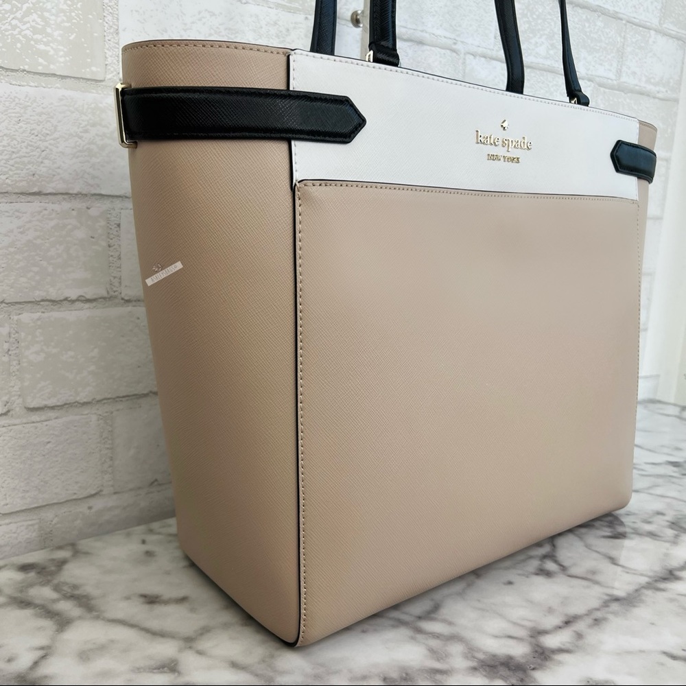 Kate Spade Colorblock Large Laptop Tote Shoulder Bag - Picture 3 of 13